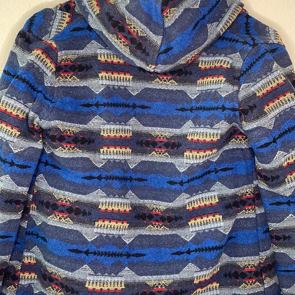 Levi's x Pendleton Jacquard Wool Poncho Wrap Hooded Jacket size XS - Picture 9 of 14